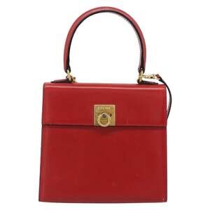 Celine Leather Classic Box Handbag Red